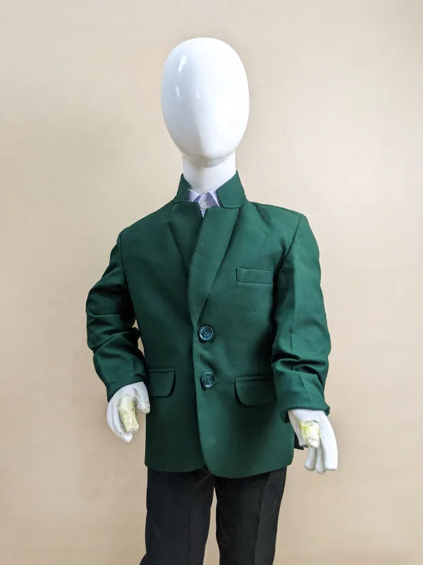 3Yrs - 7Yrs Dark Green Casual Coat Blazer For Boys / School Uniform Blazer CB01
