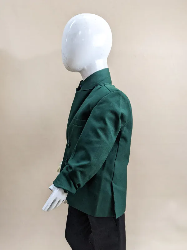 3Yrs - 7Yrs Dark Green Casual Coat Blazer For Boys / School Uniform Blazer CB01