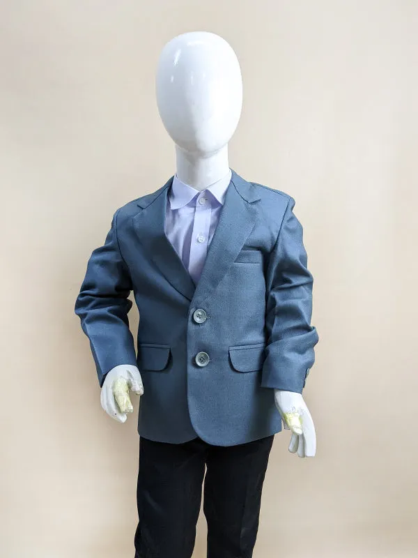 3Yrs - 7Yrs Light Grey Casual Coat Blazer For Boys / School Uniform Blazer CB01