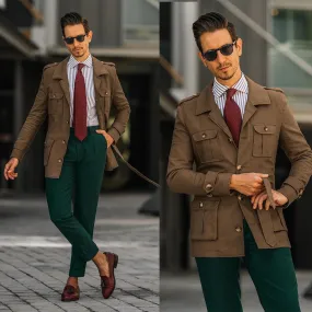 Aidase Autumn Men's Blazer Solid Color Tuxedos Slim Fit Single Breasted  Jacket For Wedding Groom Only Coat Custom Made Terno Masculino
