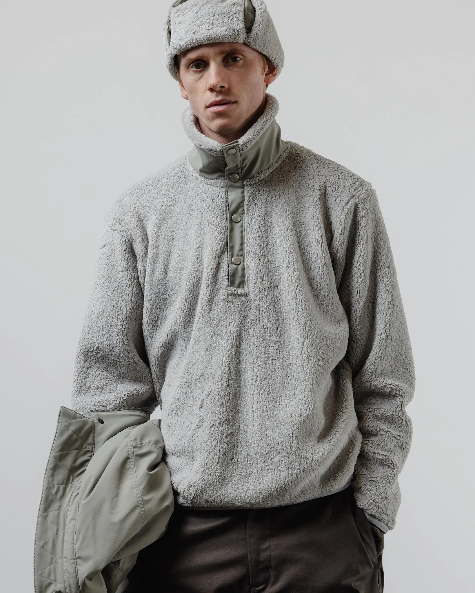 Alpine Pullover - Polartec® High Loft™ Fleece Stone