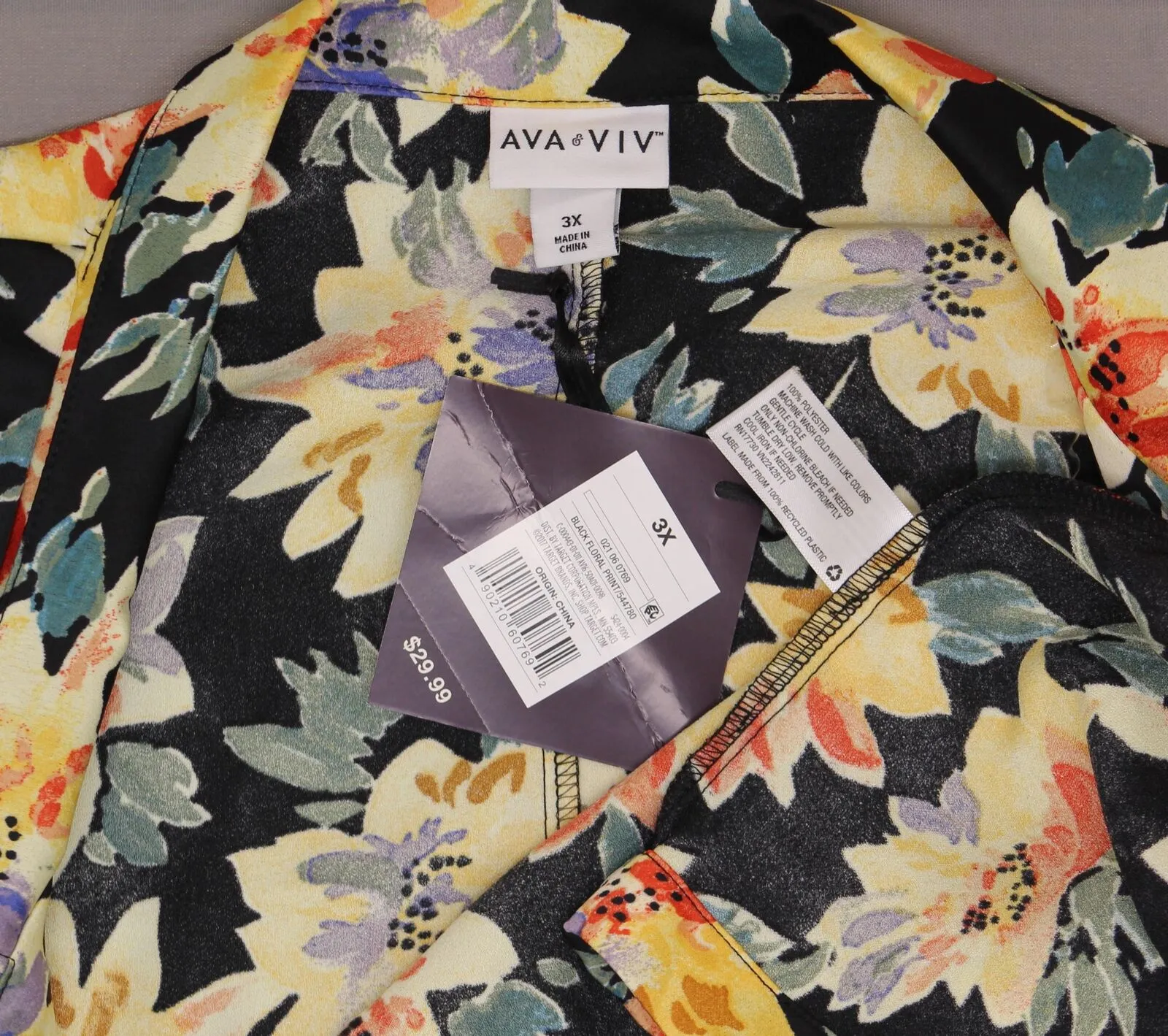 Ava & Viv Women's Plus Size Open Front Blazer Style Kimono with Tie Belt