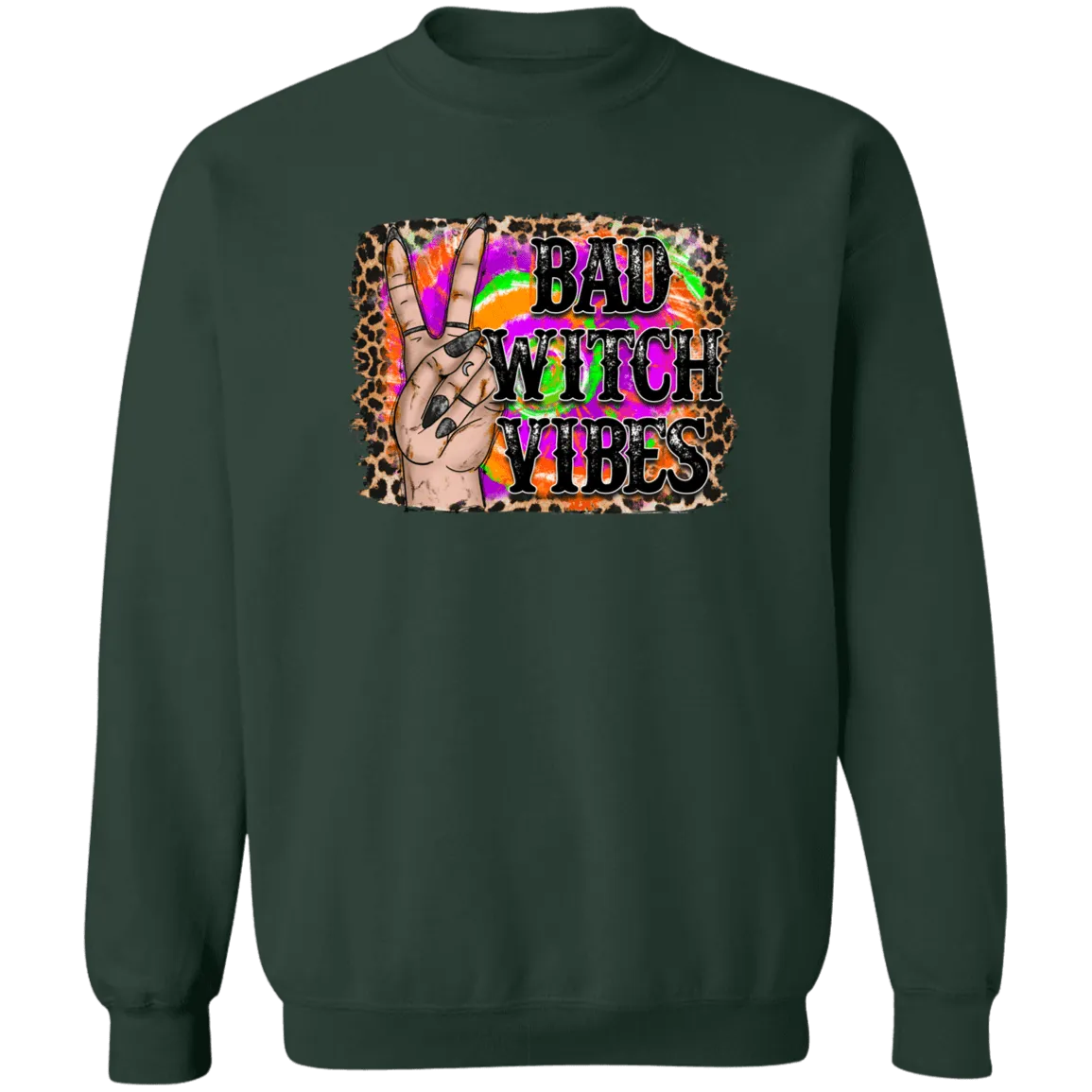 Bad Witches Ladies Crewneck Pullover Sweatshirt