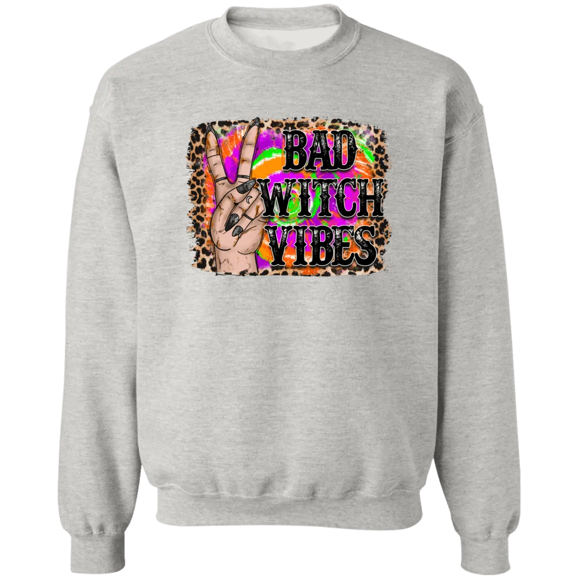Bad Witches Ladies Crewneck Pullover Sweatshirt