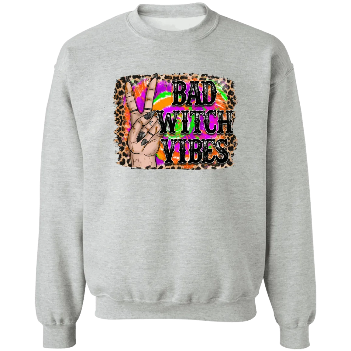 Bad Witches Ladies Crewneck Pullover Sweatshirt