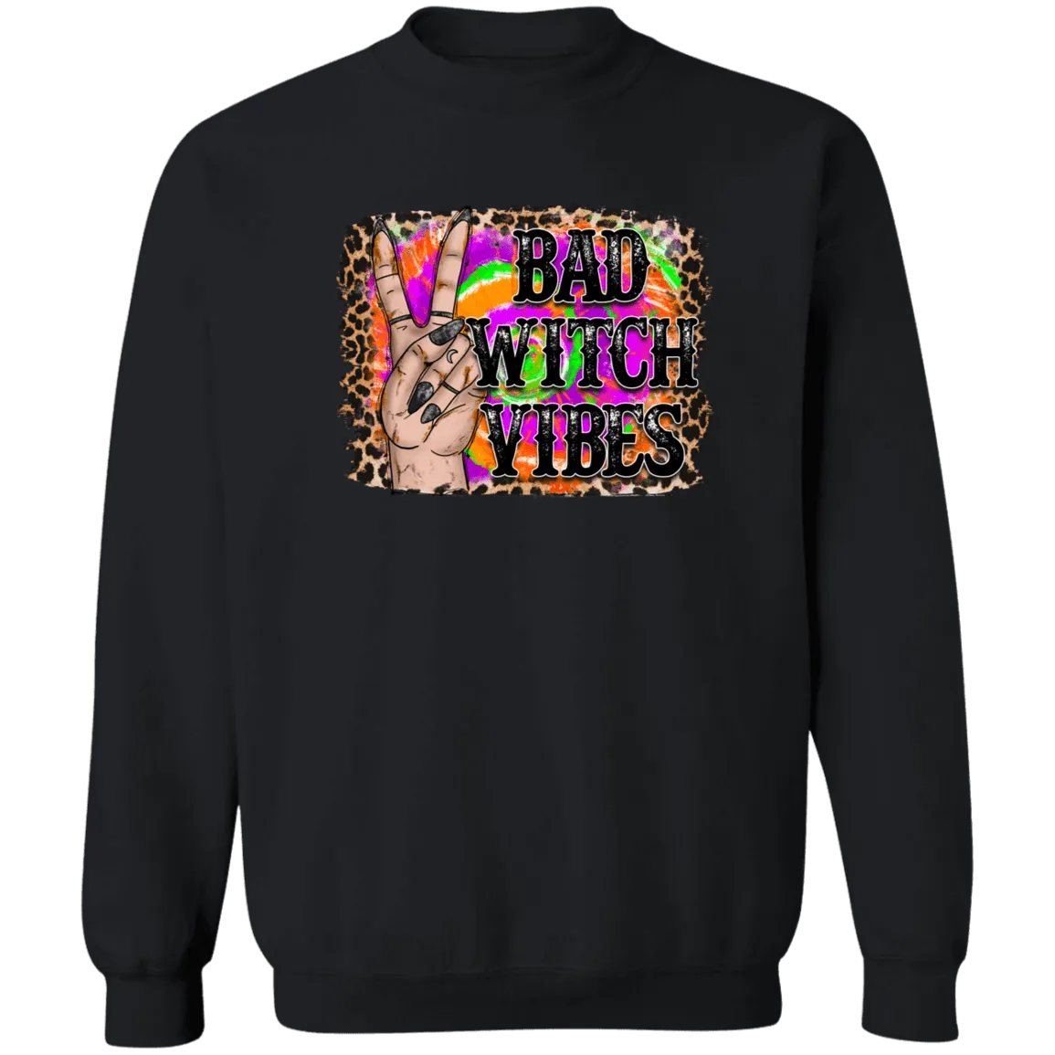 Bad Witches Ladies Crewneck Pullover Sweatshirt