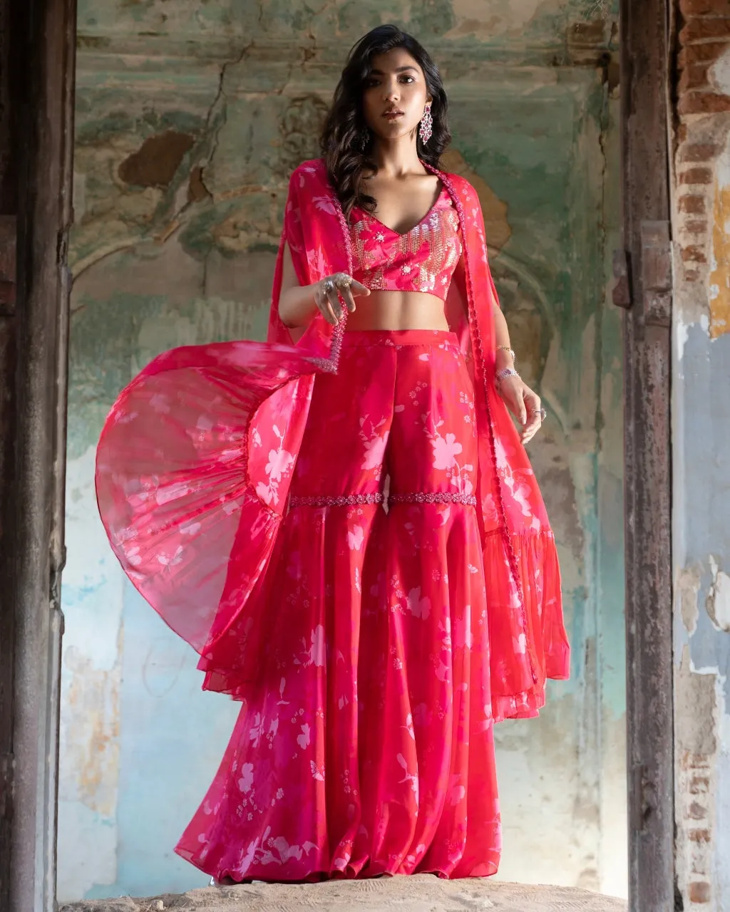 Bagh Peony Cape Set