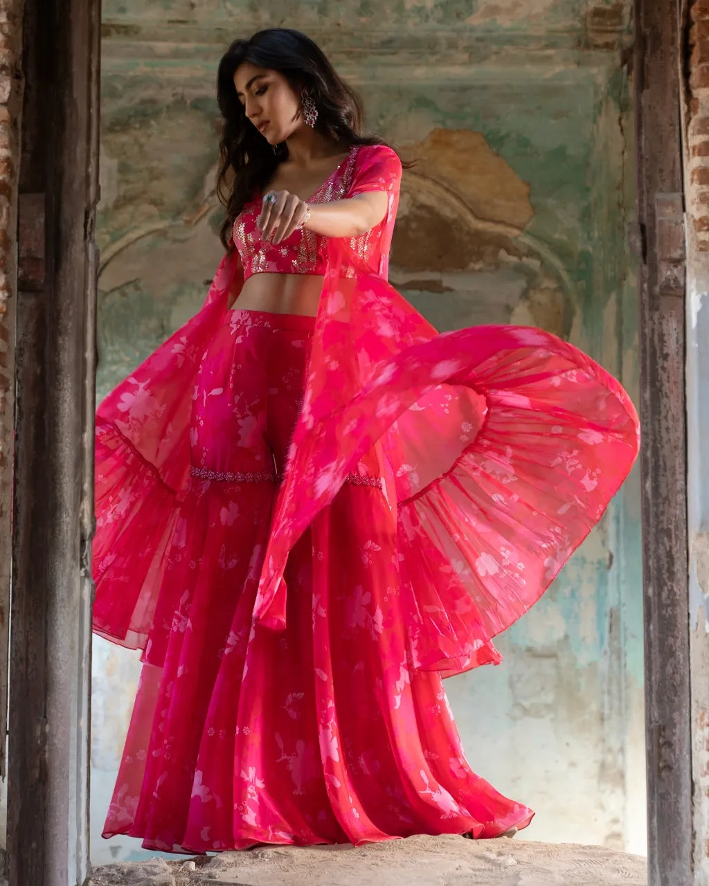 Bagh Peony Cape Set