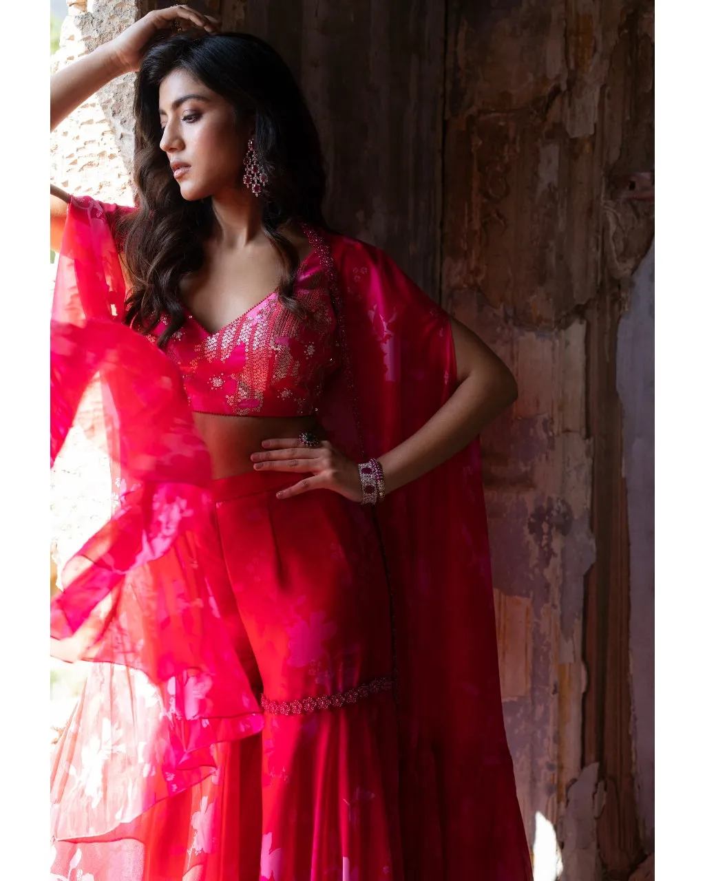 Bagh Peony Cape Set