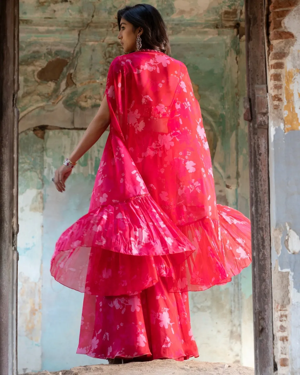 Bagh Peony Cape Set