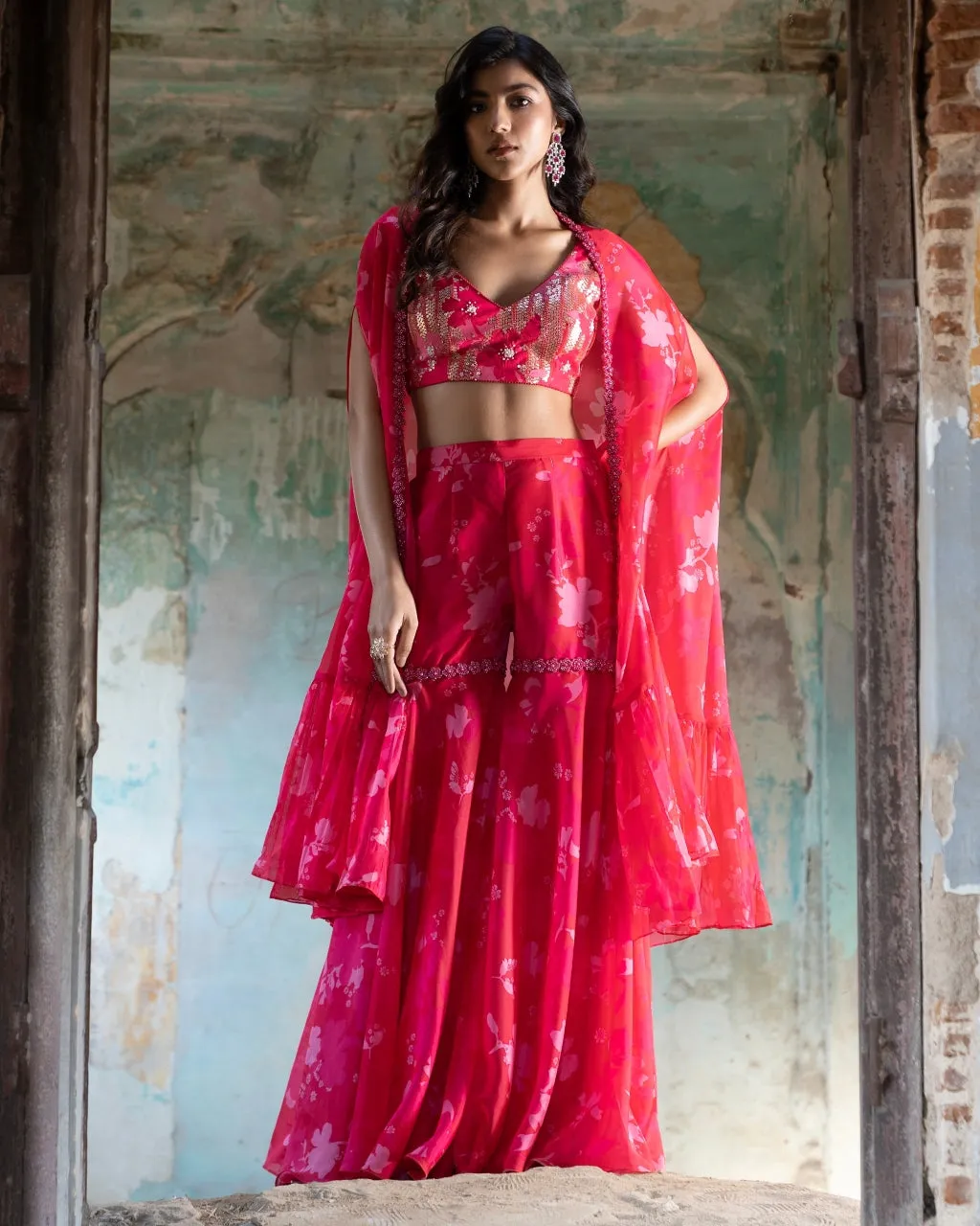 Bagh Peony Cape Set