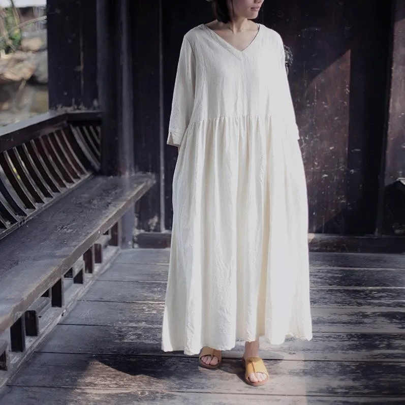 Beauty Dream White Maxi Dress  | Zen