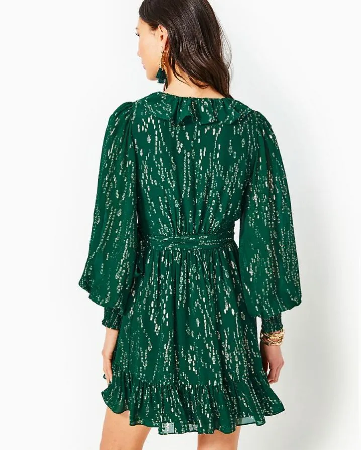 BIRDY SILK WRAP DRESS