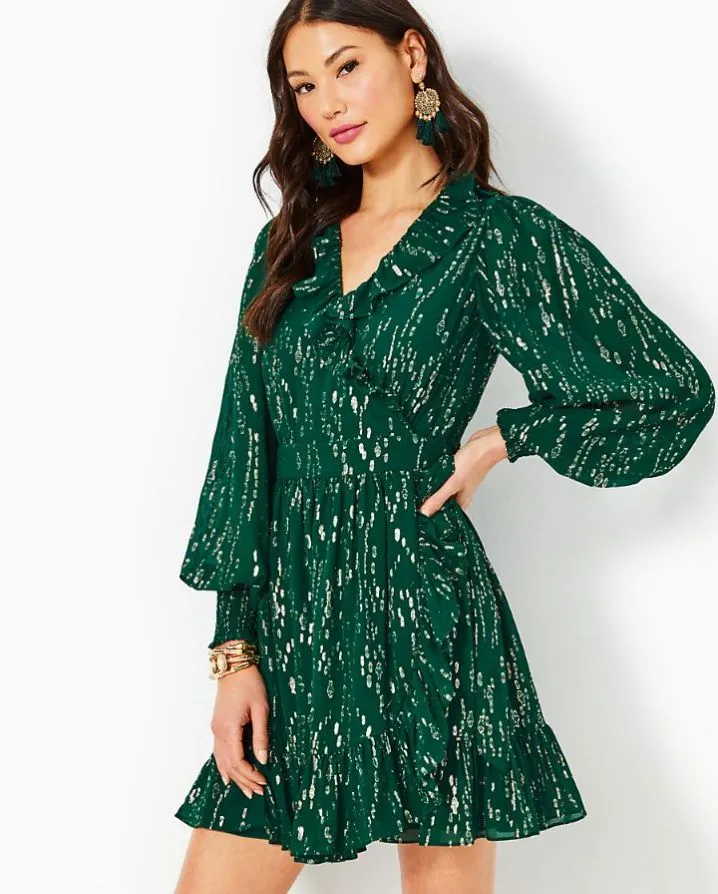 BIRDY SILK WRAP DRESS