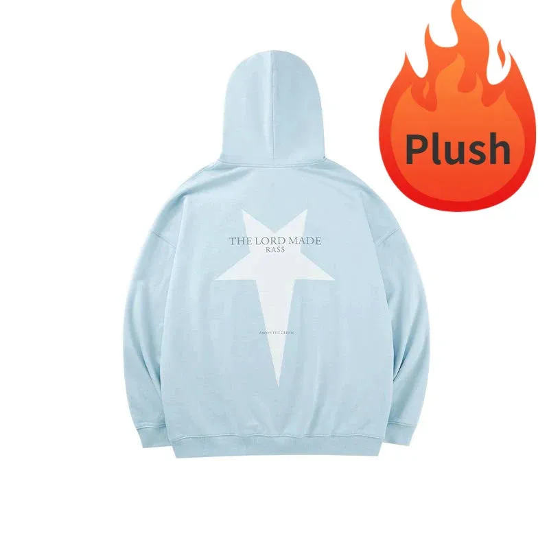 Black Friday Joskaa Star Graphic Hoodies Women Kpop Long Sleeve Oversized High Streetwear Korean Fashion Pullover Casual Couples Clothes