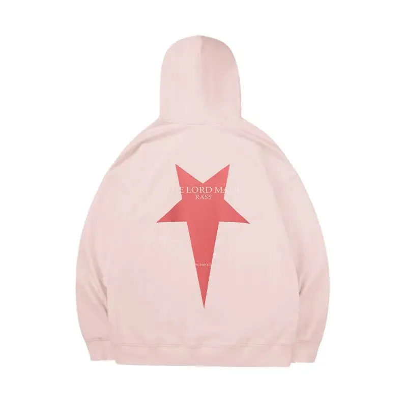 Black Friday Joskaa Star Graphic Hoodies Women Kpop Long Sleeve Oversized High Streetwear Korean Fashion Pullover Casual Couples Clothes