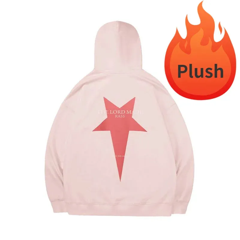 Black Friday Joskaa Star Graphic Hoodies Women Kpop Long Sleeve Oversized High Streetwear Korean Fashion Pullover Casual Couples Clothes