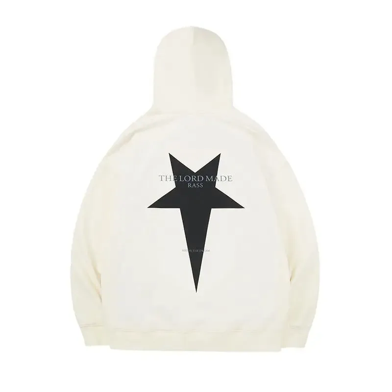 Black Friday Joskaa Star Graphic Hoodies Women Kpop Long Sleeve Oversized High Streetwear Korean Fashion Pullover Casual Couples Clothes