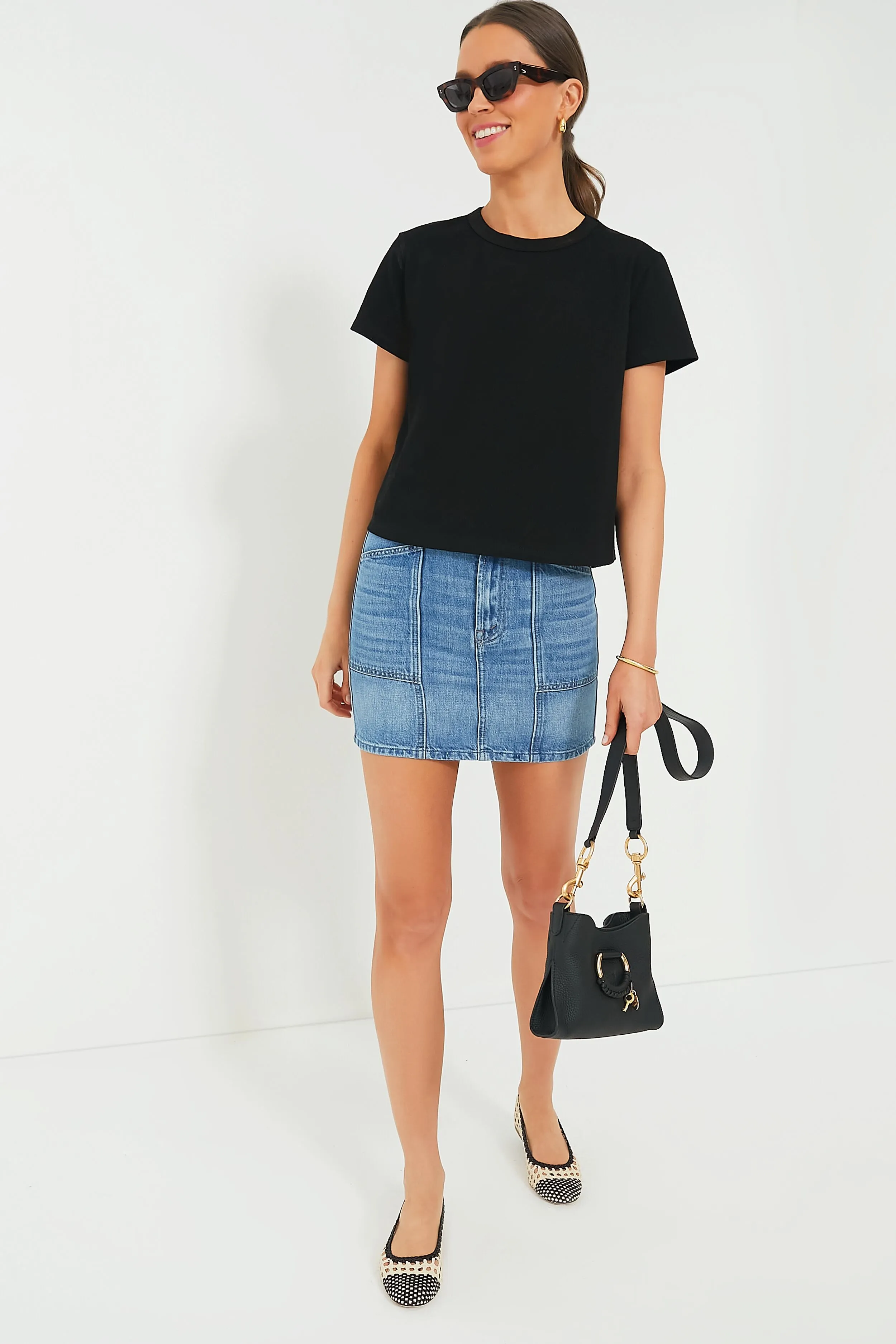 Black Parker Classic Fit Tee