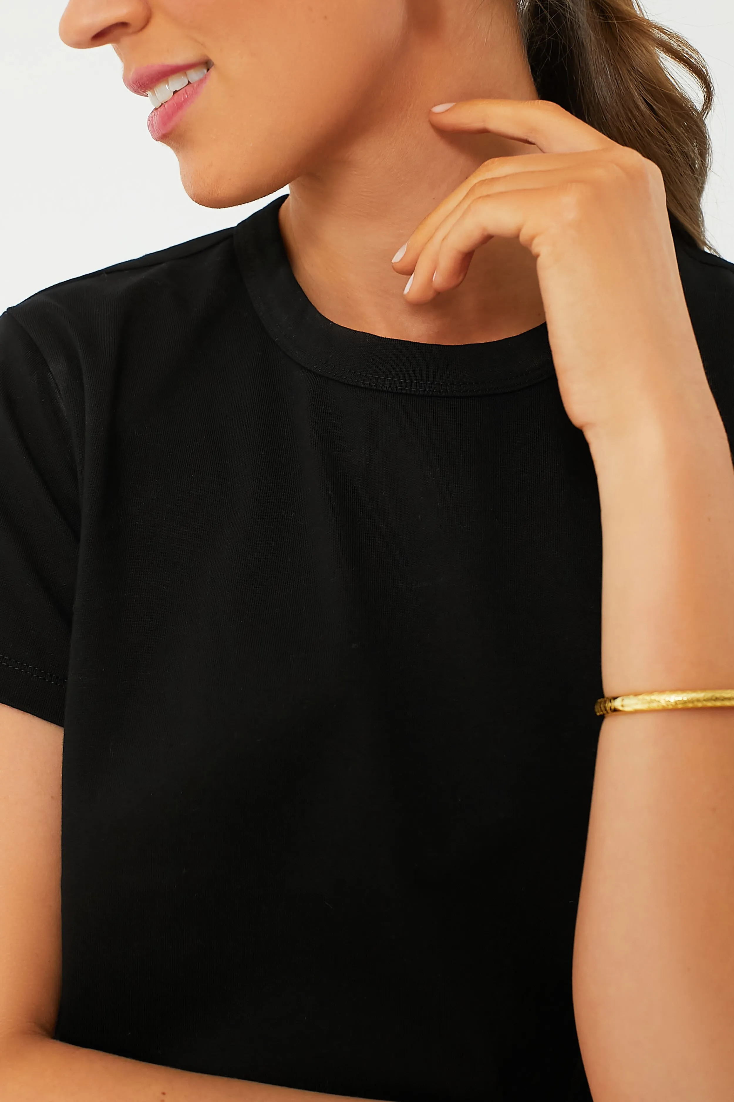 Black Parker Classic Fit Tee