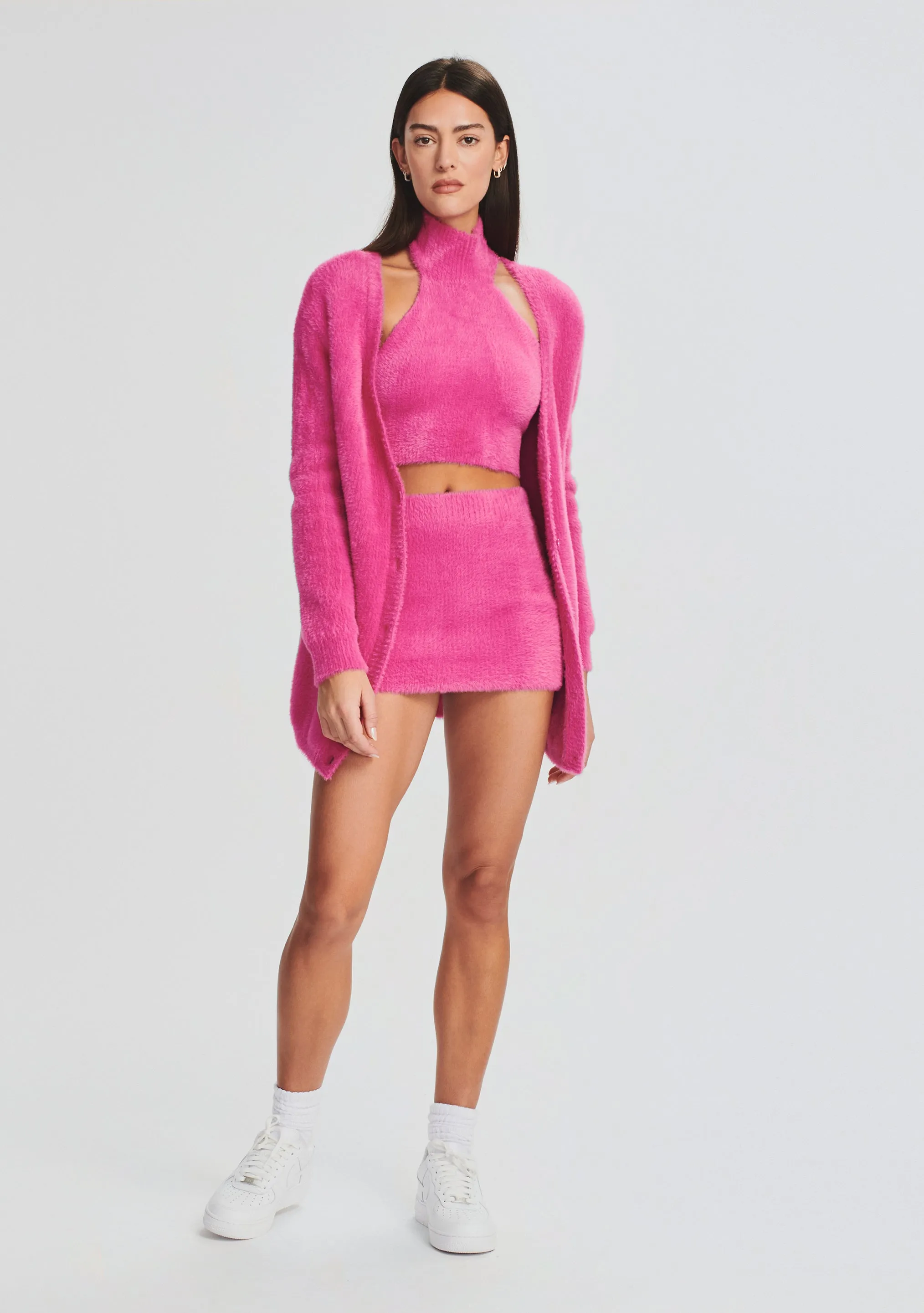Boca Fuzzy Crop Top