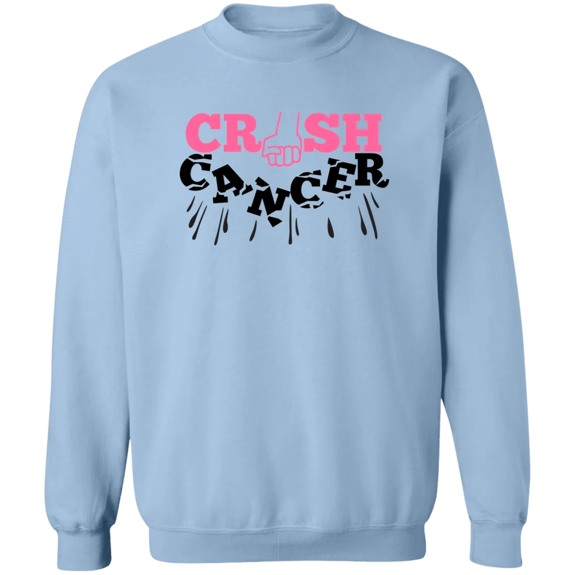 Crush Cancer Unisex Crewneck Pullover Sweatshirt