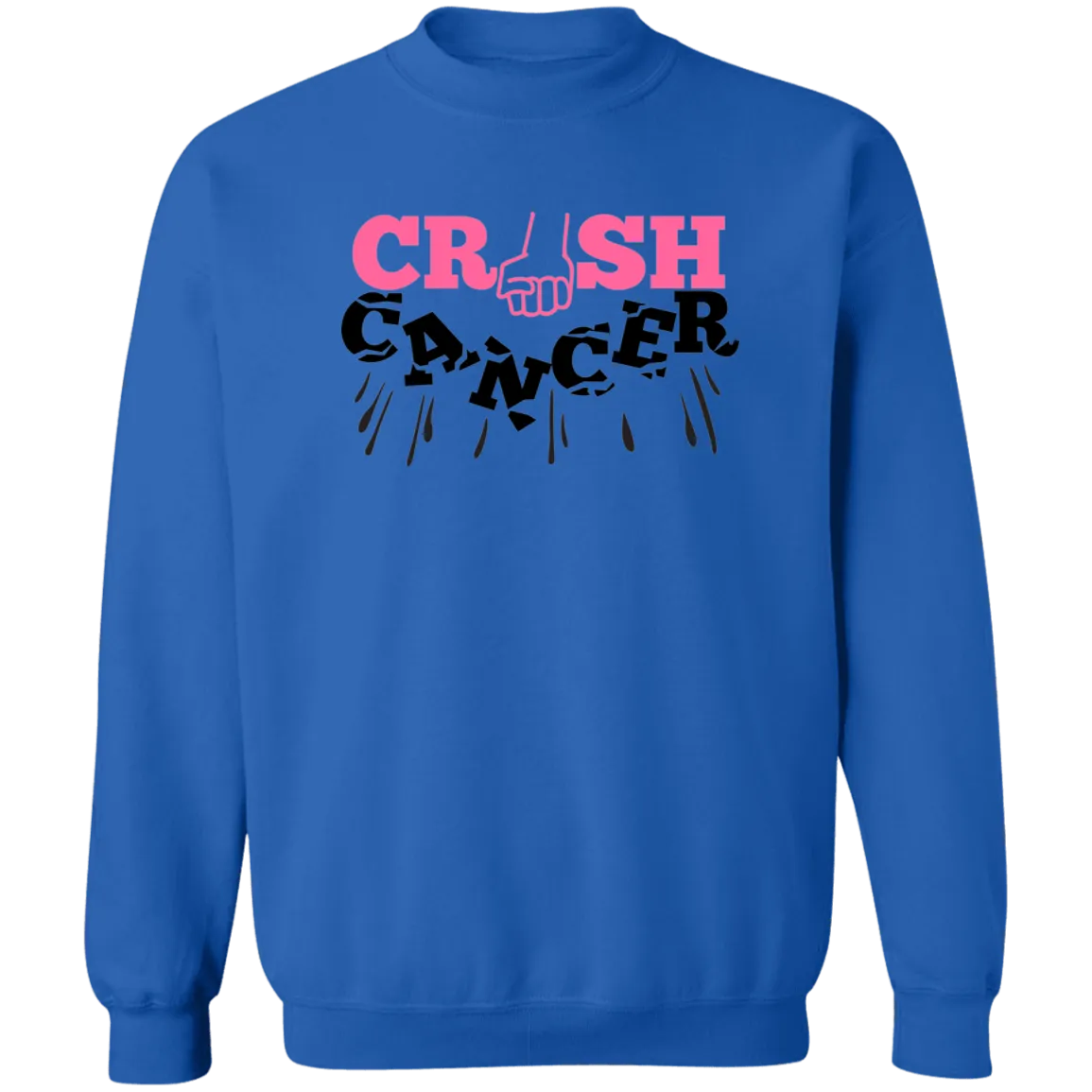 Crush Cancer Unisex Crewneck Pullover Sweatshirt