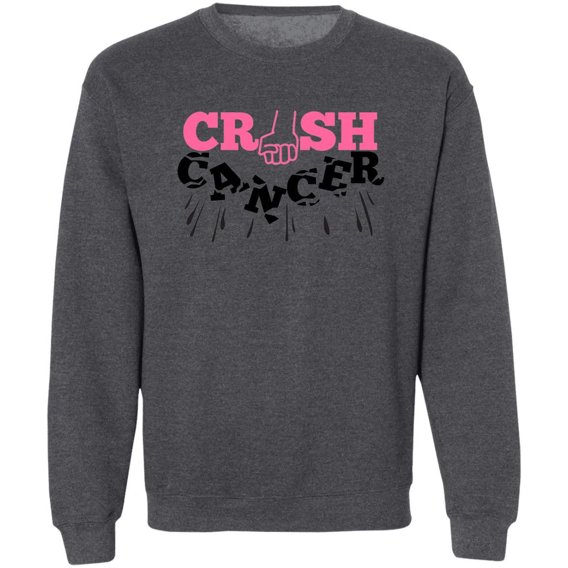 Crush Cancer Unisex Crewneck Pullover Sweatshirt