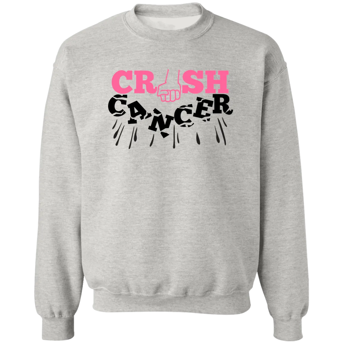 Crush Cancer Unisex Crewneck Pullover Sweatshirt