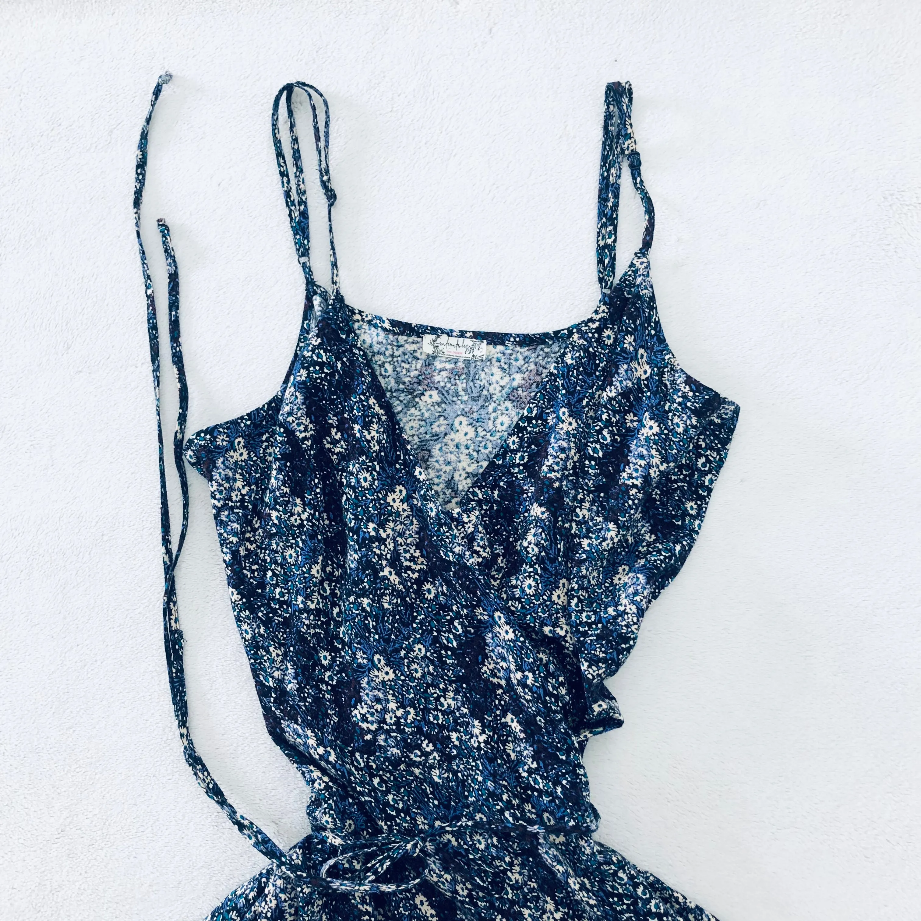 Free People Wrap Dress Ruffled Edge Size Small