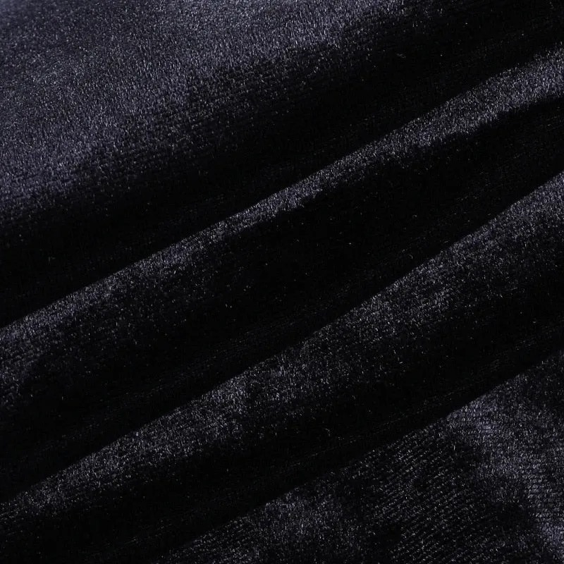 Funki Buys | Dresses | Women's Long Gothic Velvet Spilt Dress