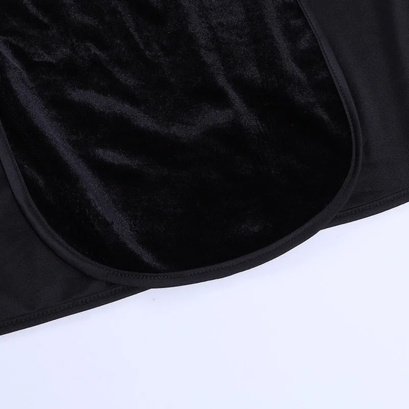 Funki Buys | Dresses | Women's Long Gothic Velvet Spilt Dress