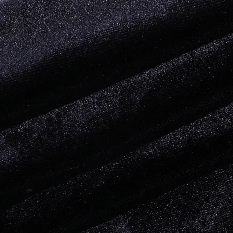 Funki Buys | Dresses | Women's Long Gothic Velvet Spilt Dress