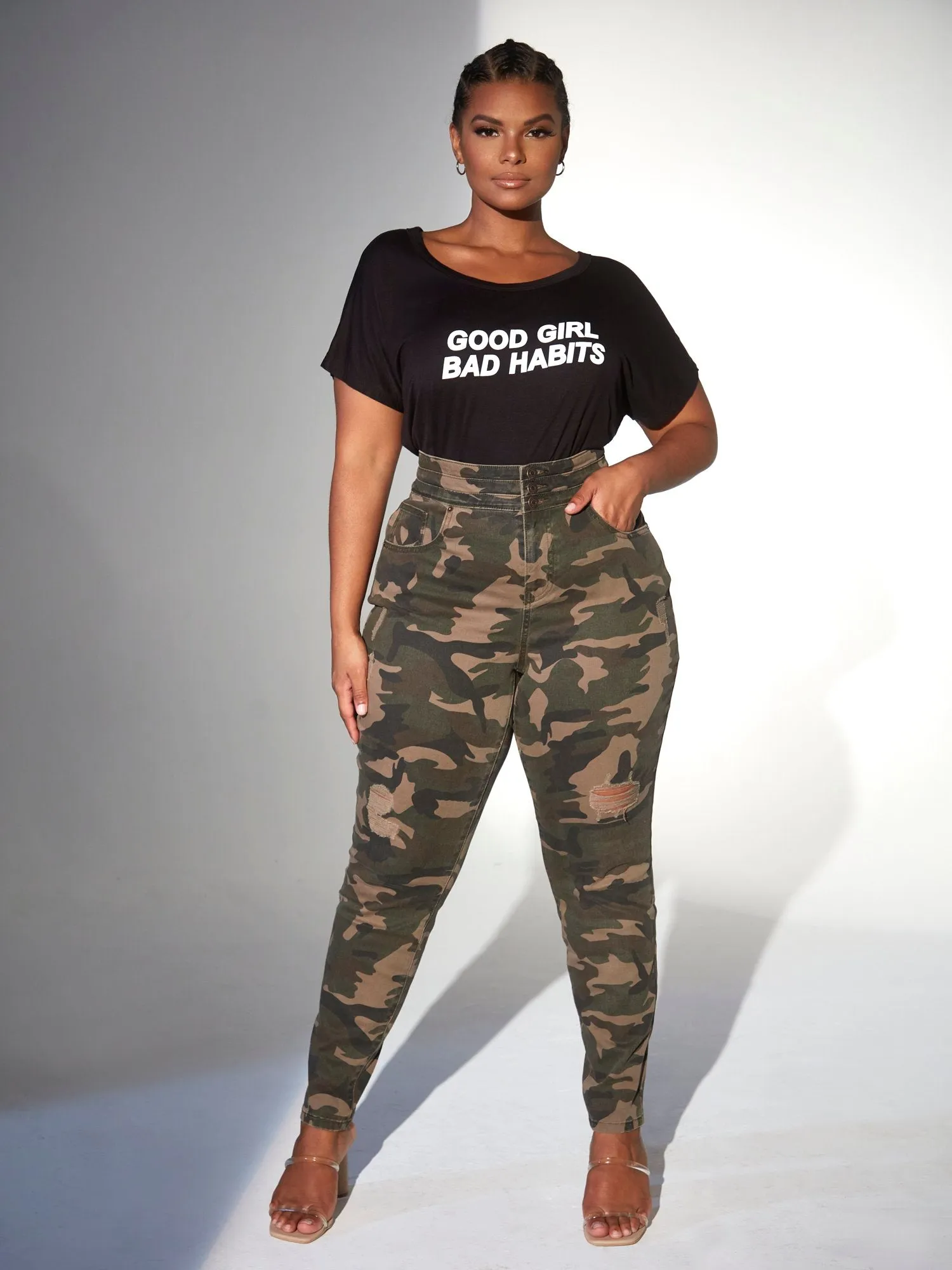 Good Girl Bad Habits Laser Tee