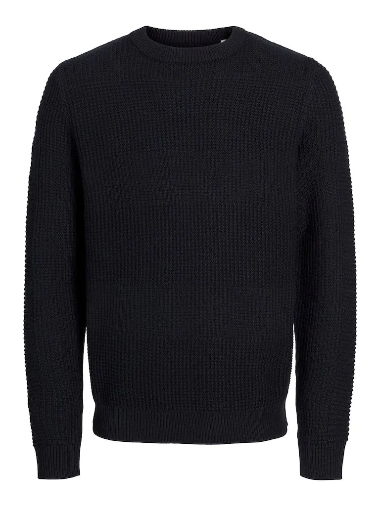 JACK & JONES JJHUGO KNIT CREW NECK Crockery