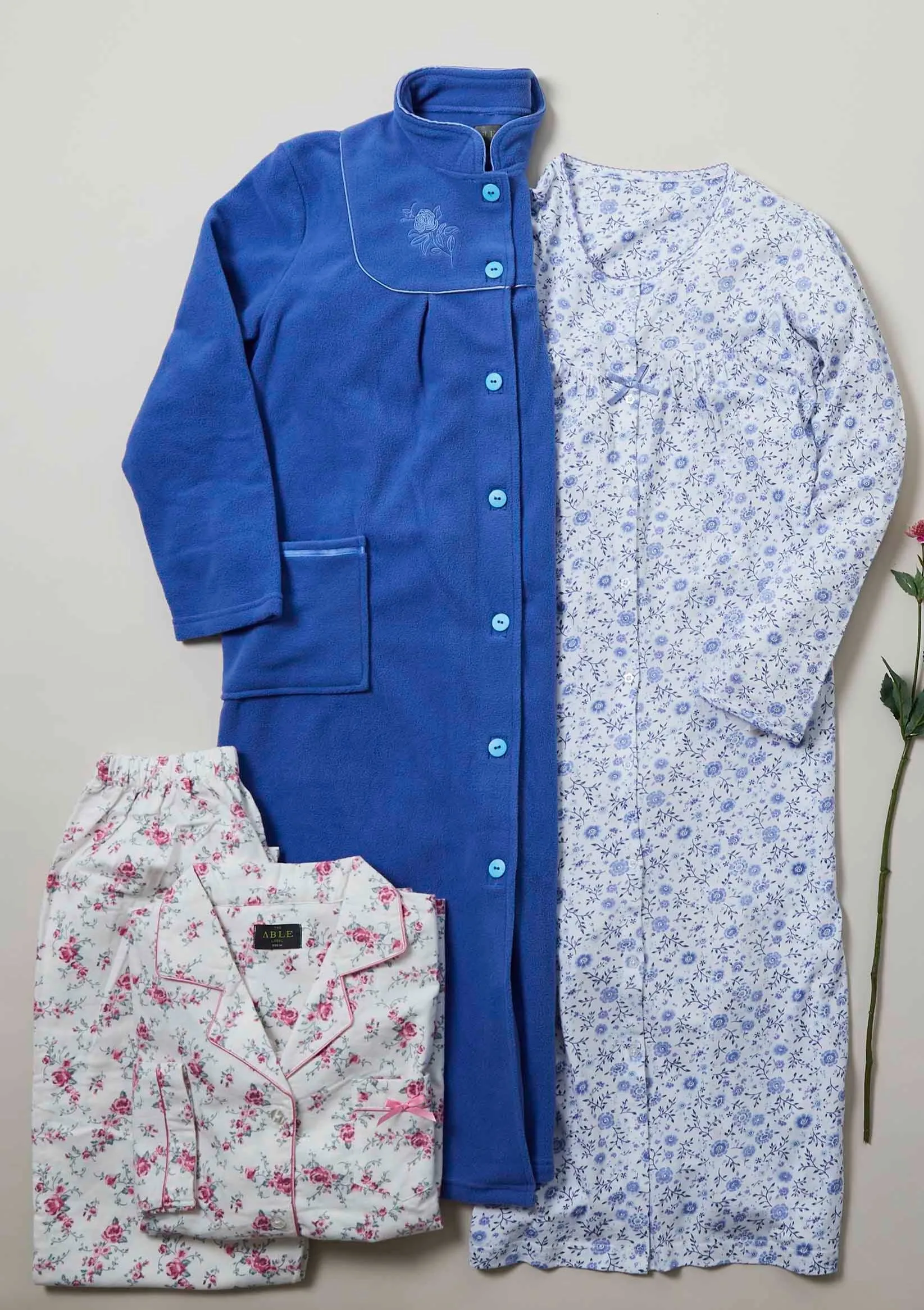 Janet Cotton Jersey VELCRO® Brand Fastening Nightdress