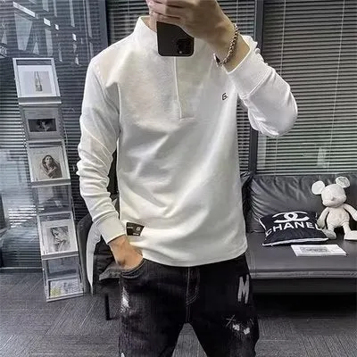 Jinquedai fall fits men Sweater Men's 2024 Pullover Autumn New Letter Embroidery Casual Korean Youth Loose Men's Fashion