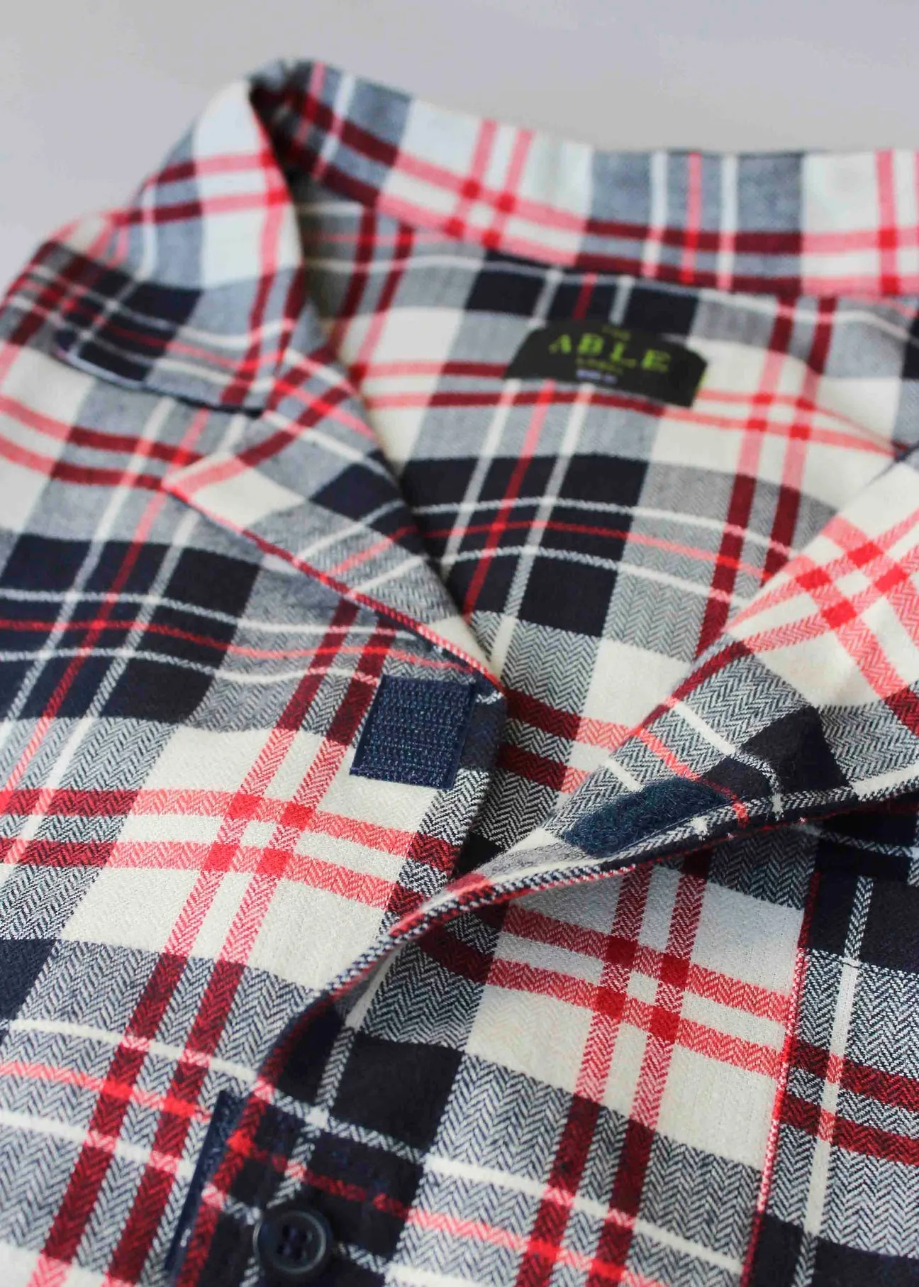 John Brushed Cotton VELCRO® Brand Fastening Nightshirt