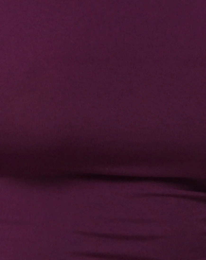 Lafitte Bodycon Dress in Plum