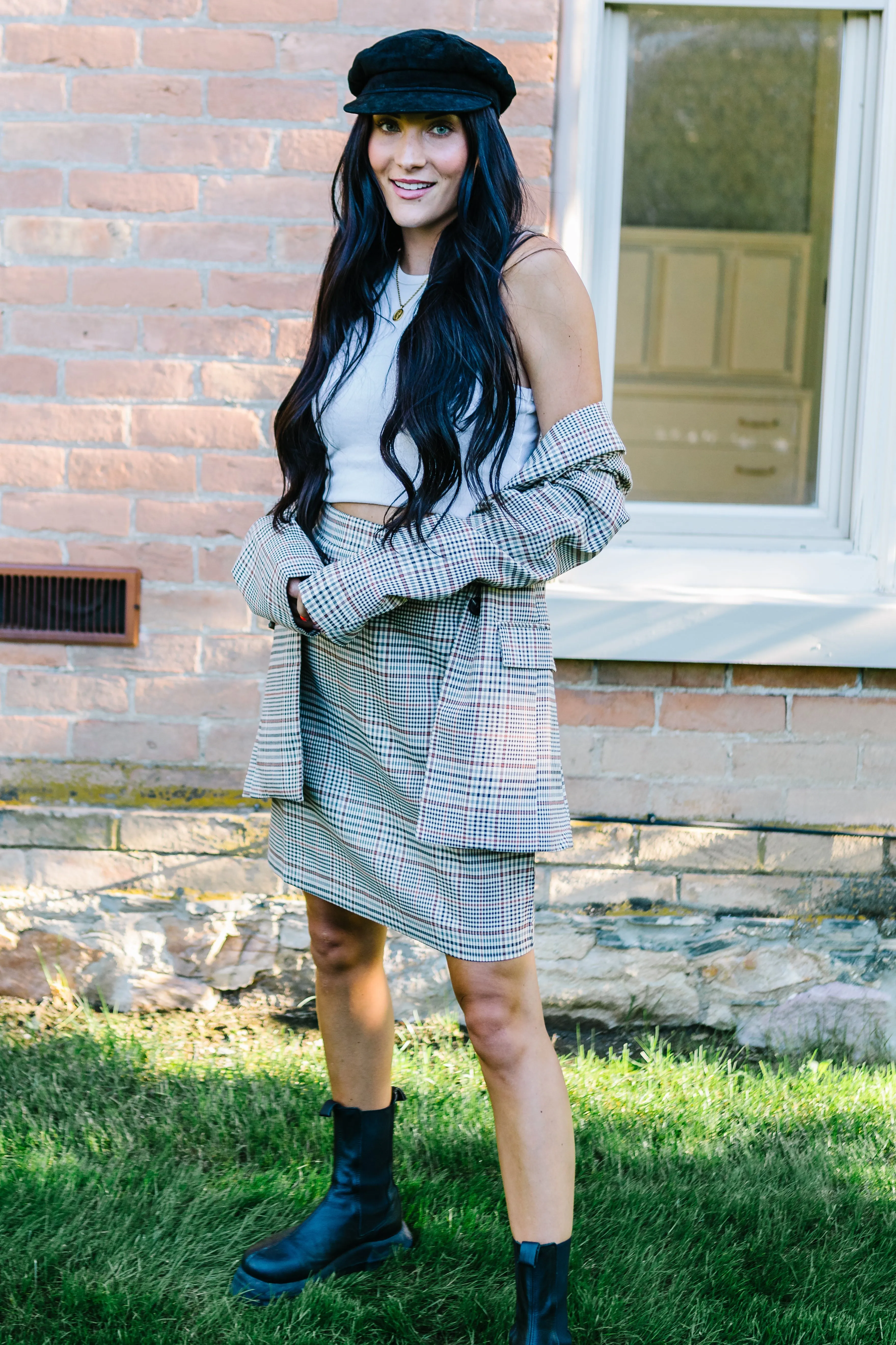 Manhattan Plaid Blazer