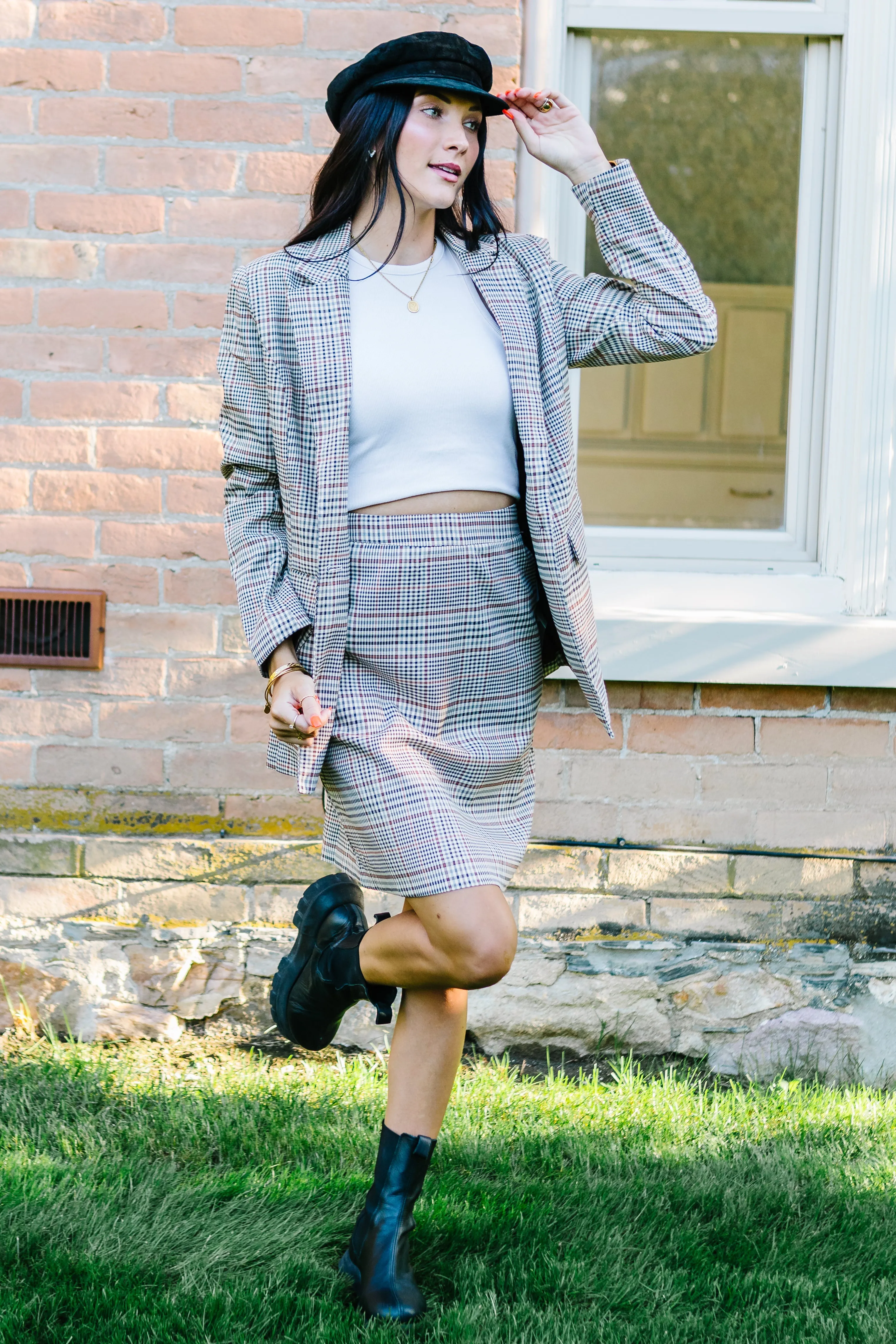 Manhattan Plaid Blazer