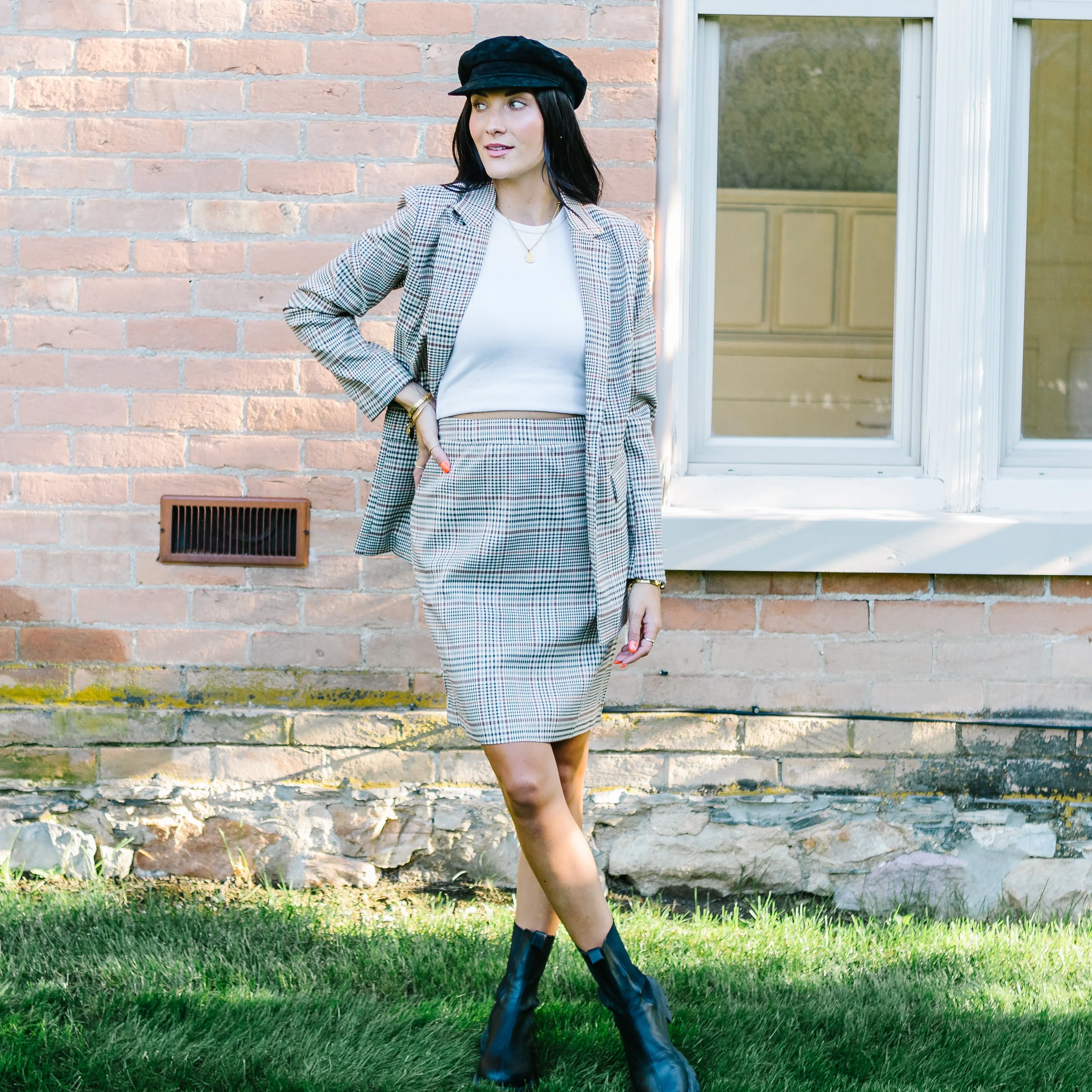 Manhattan Plaid Blazer