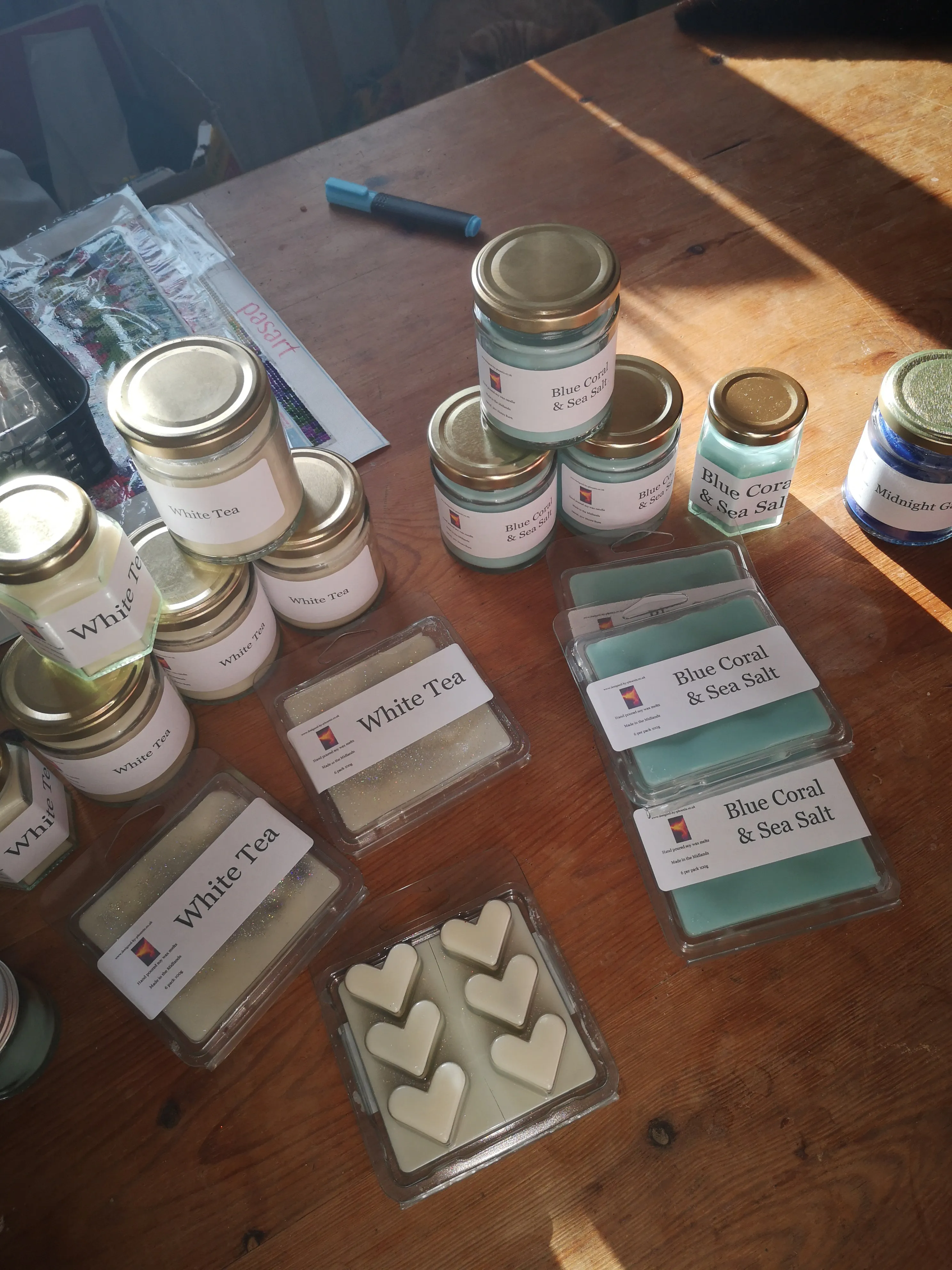 Midnight Garden, hand poured soy wax melts and candles,
