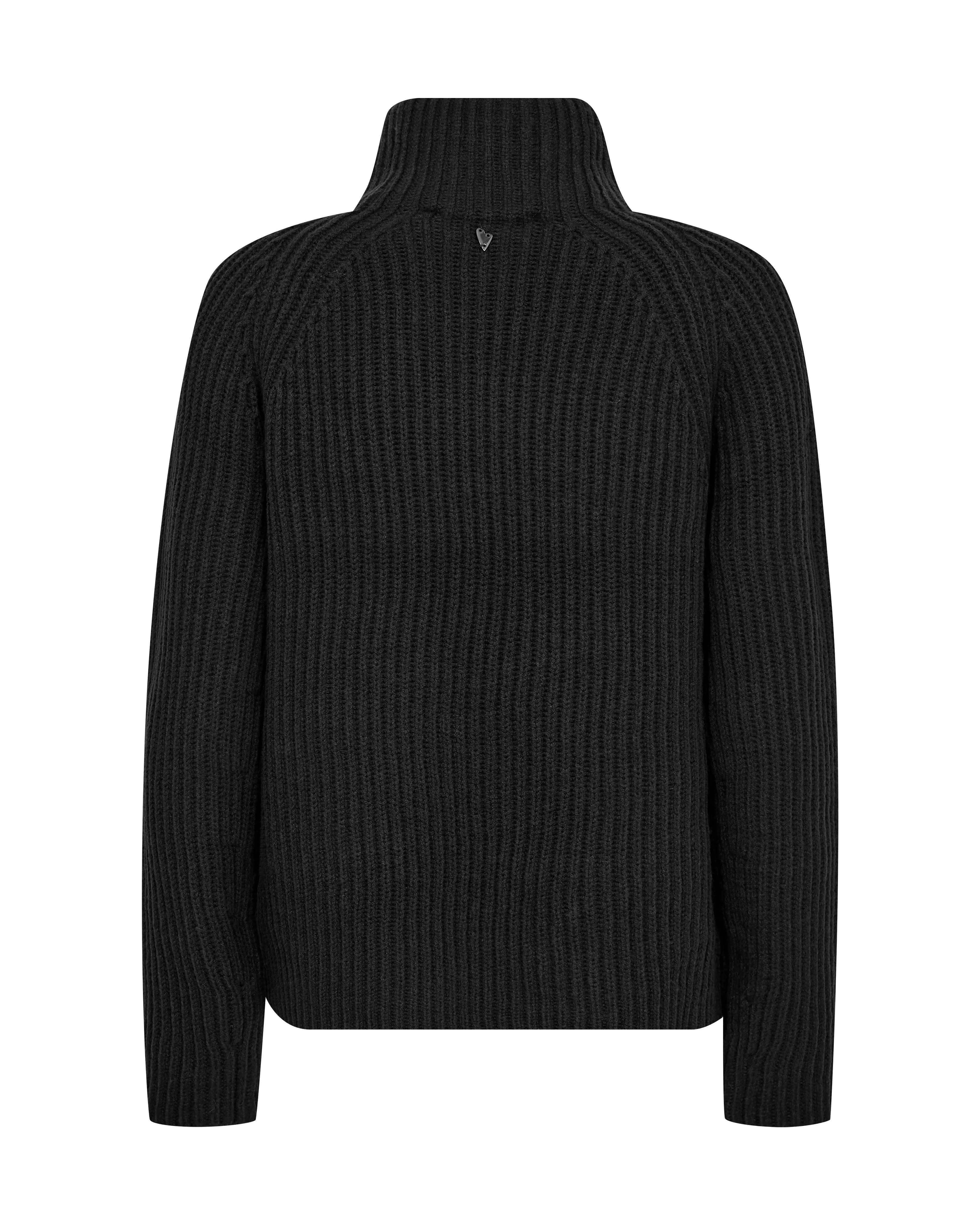 MMThyra Highneck Knit Black
