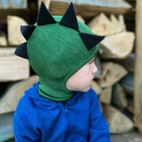Natural Woollies Dino Hood Balaclava by ManyMonths