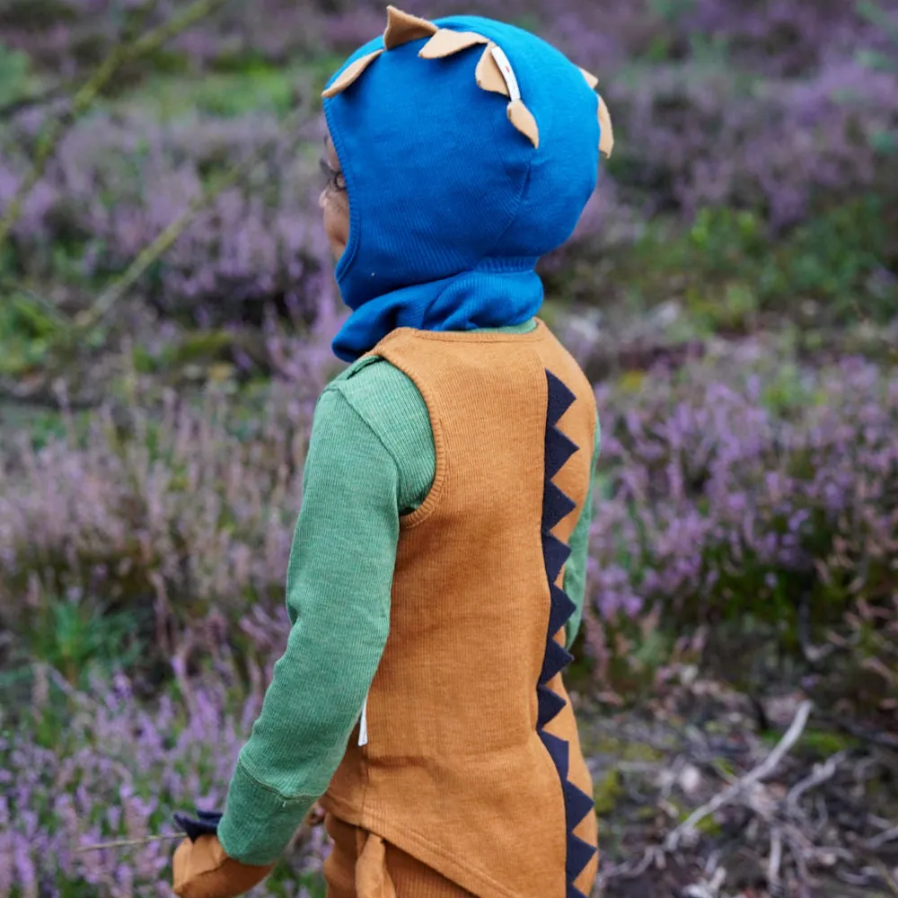 Natural Woollies Dino Hood Balaclava by ManyMonths