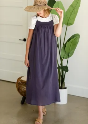 Navy Cotton Cami Maxi Dress - FINAL SALE