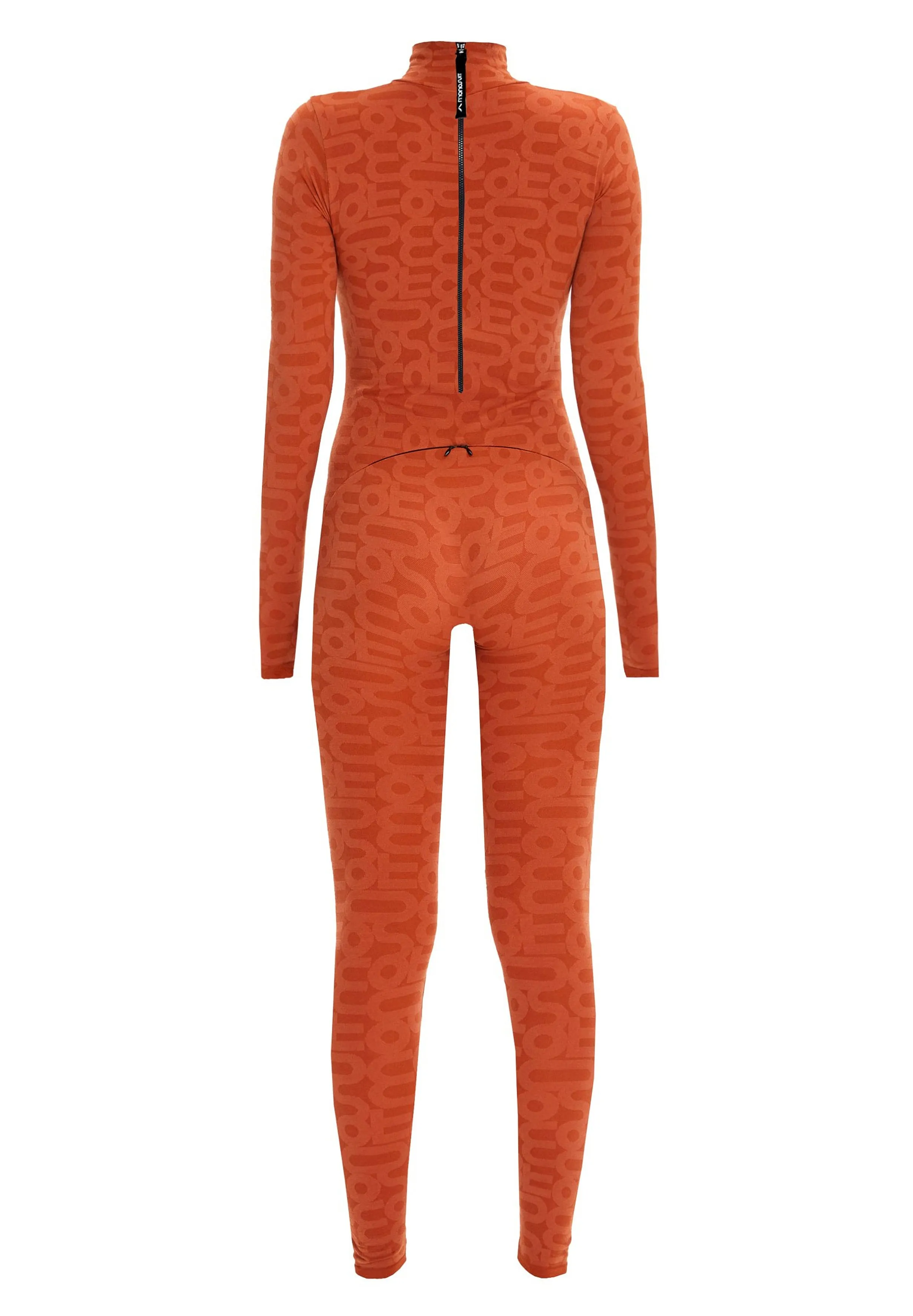 Orange Turtleneck Long Sleeve Full ECO Bodysuit