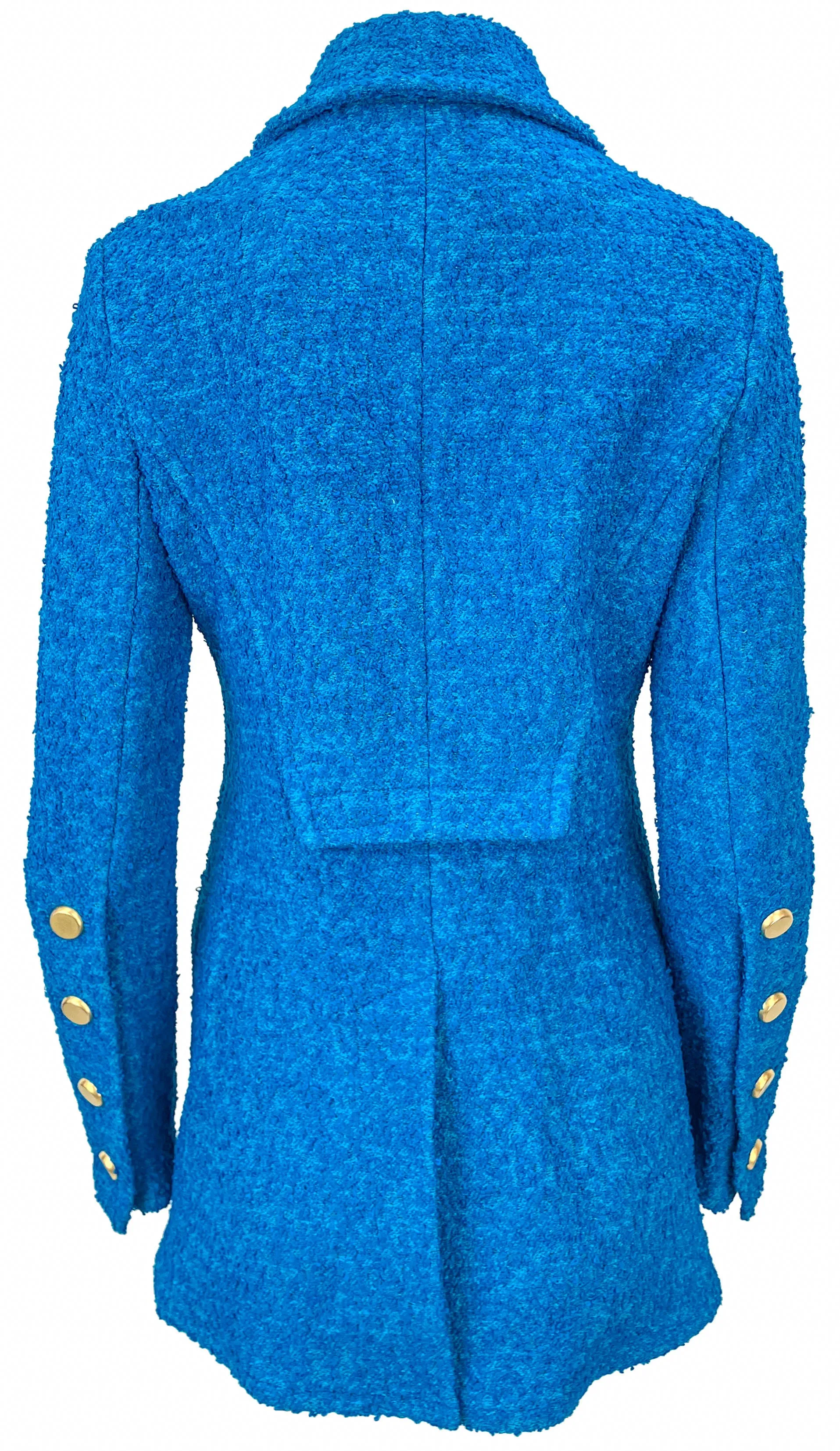 Proenza Schouler Stretch Bouclé Blazer in Turquoise