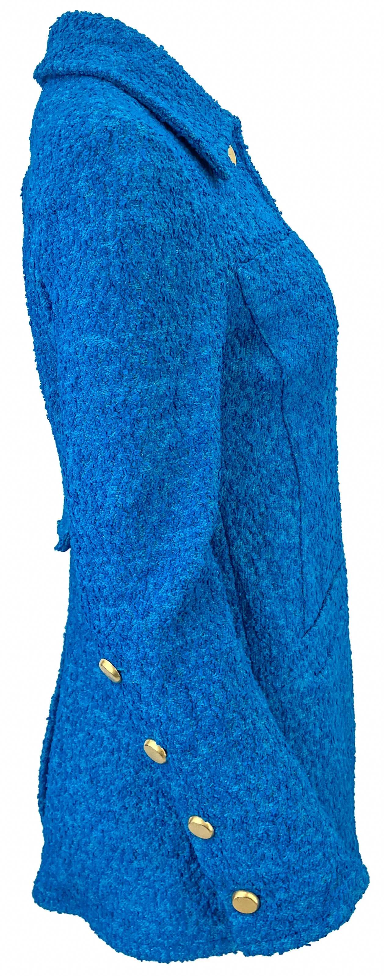 Proenza Schouler Stretch Bouclé Blazer in Turquoise